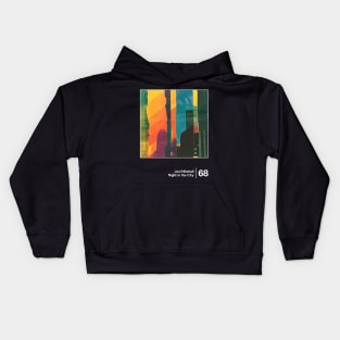 Night in the City - Original Minimalist Graphic Fan Artwork Kids Hoodie